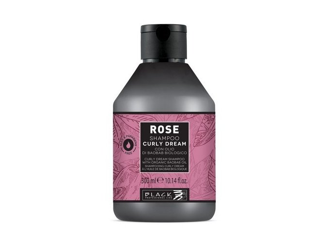 BLACK Rose Shampoo Curly Dream 300ml - šampon pro vlnité nebo kudrnaté vlasy