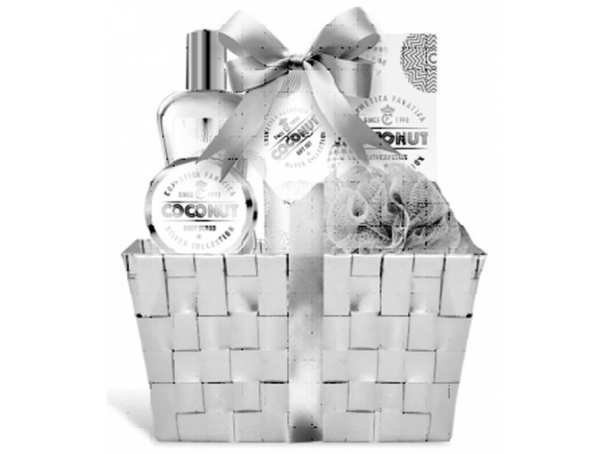 COSMETICA FANATICA COCONUT Gift Set - kosmetický dárkový balíček v ozdobném košíku