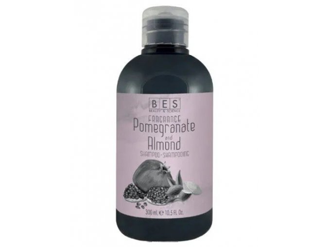 BES Fragrance Pomegranate And Almond Shampoo 300ml - šampon s vůní granátového jablka a mandle