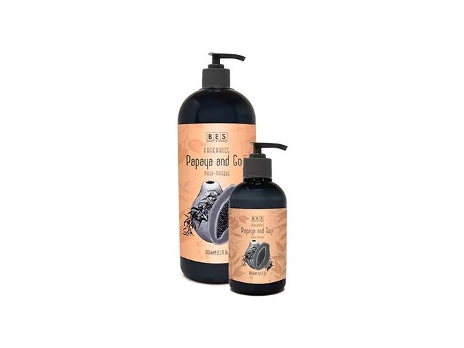 BES Fragrance Papaya And Goji Mask 1000ml - vlasová maska s vůní Papaya a Goji