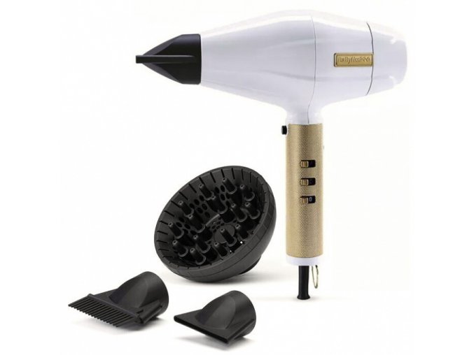 BABYLISS PRO FXBDW1E WHITEFX 2200W - profesionální ionic fén s digitálním motorem - bílý