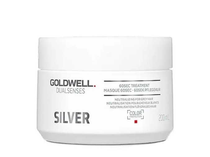 GOLDWELL Dualsenses Silver 60sec Treatment 200ml - maska proti žlutým tónům blond vlasů