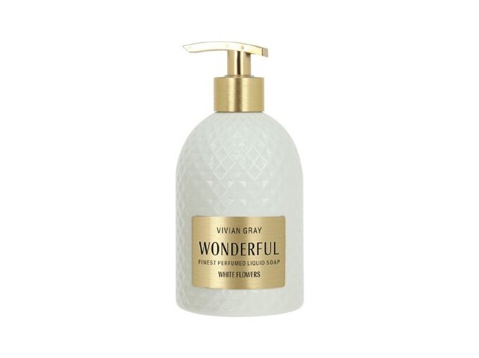 VIVIAN GRAY WHITE FLOWERS Wonderful Soap 500ml - luxusní krémové mýdlo s dávkovačem