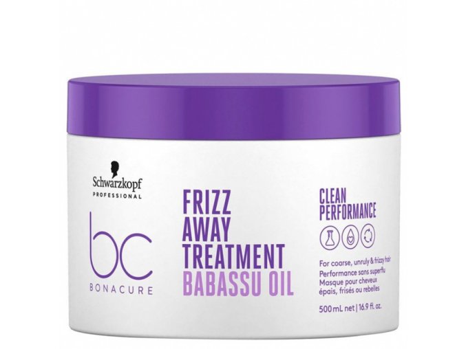 SCHWARZKOPF BC Frizz Away Treatment 500ml - maska pro nepoddajné a krepaté vlasy