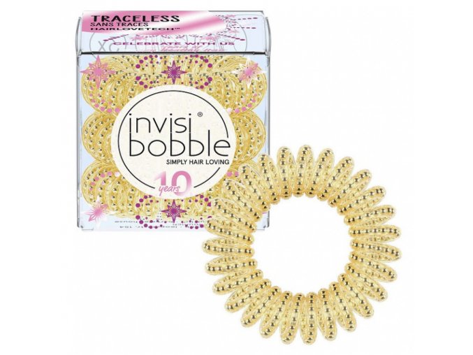 INVISIBOBBLE Original Time to Shine Gold Rush 3ks - Spirálové gumičky do vlasů