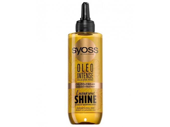 SYOSS Professional Oleo Intense Oil-To-Cream 200ml - olejový krém pro lesk a hebkost vlasů