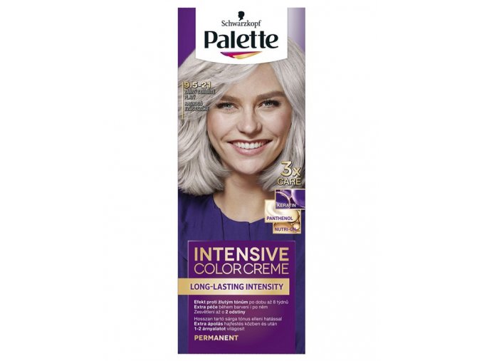 SCHWARZKOPF Palette 9,5-21 Intensive Color Creme - barva na vlasy - Zářivý stříbřitě plavý