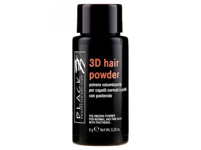 BLACK Professional 3D Hair Powder With Panthenol 8g - objemový pudr pro jemné vlasy