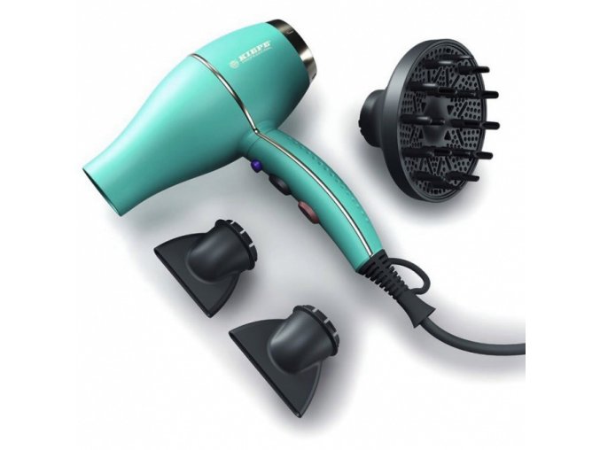 KIEPE Professional Bloom Hairdryer TURQUISE 2000W - profi fén na vlasy s difuzérem - tyrkysový