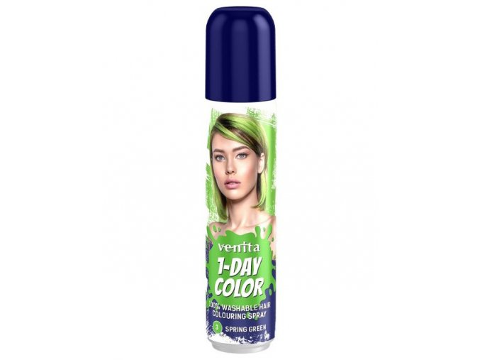 VENITA 1-DAY Colouring Spray 3 SPRING GREEN - barevný sprej na vlasy 50ml - zelený