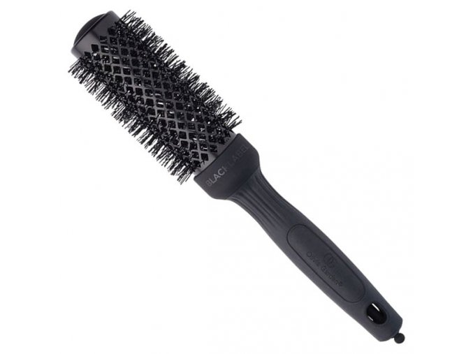 OLIVIA GARDEN TH34 Black Label Thermal Brush - Profesionální kadeřnický kulatý kartáč 34mm