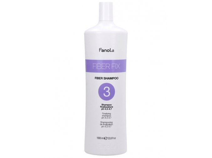 FANOLA Fiber Fix Fiber Shampoo N.3 1000ml - multifunkční šampon pro barvené a odbarvované vlasy