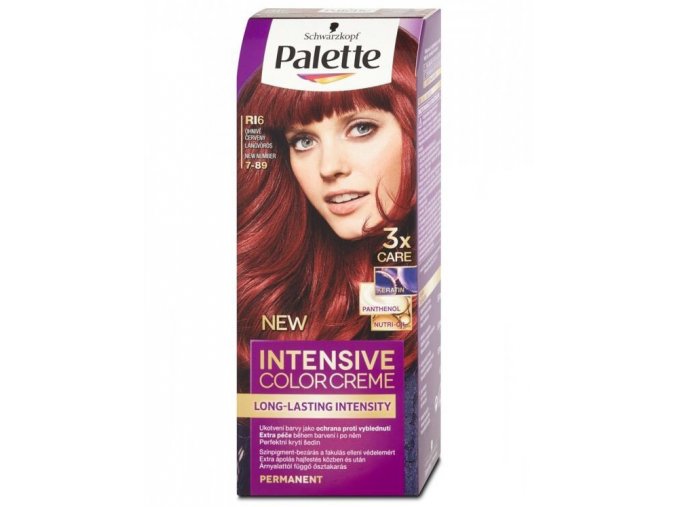 SCHWARZKOPF Palette RI6 (7-89) Intensive Color Creme - barva na vlasy -  Ohnivě červená