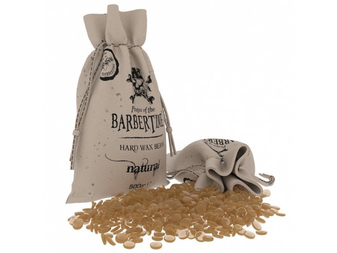 BARBERTIME Hard Wax Beans Natural 500g - depilační vosková zrnka