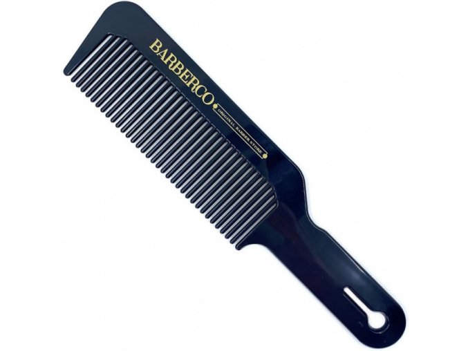 BARBERCO Clipper Comb Black - černý hřeben s ručkou na střihání vlasů
