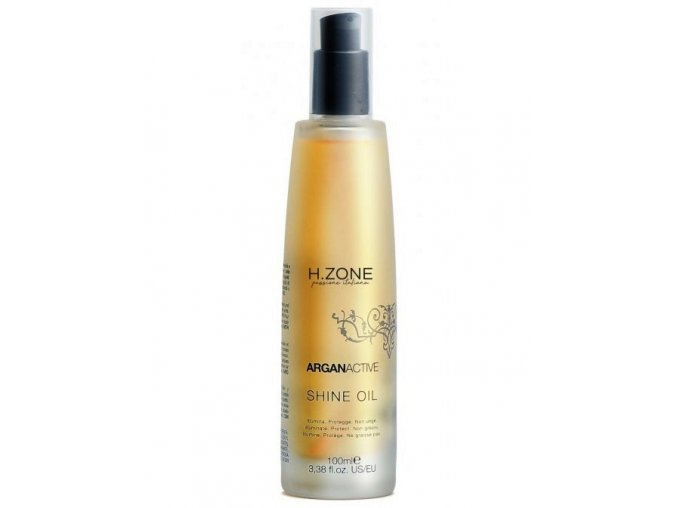 H-ZONE Argan Active Shine Oil 100ml - arganový olej na vlasy proti třepení konečků vlasů