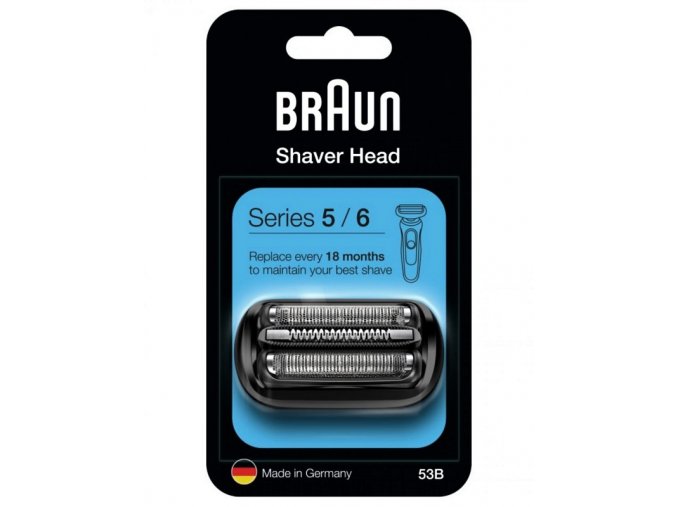 BRAUN Series 5-6-53B Shaver Head Black - náhradní holicí hlavice pro strojky Series 5 a 6 - černá