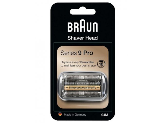 BRAUN Series 9-94M CombiPack Silver - náhradní planžeta pro strojky Braun Series 9 - stříbrná