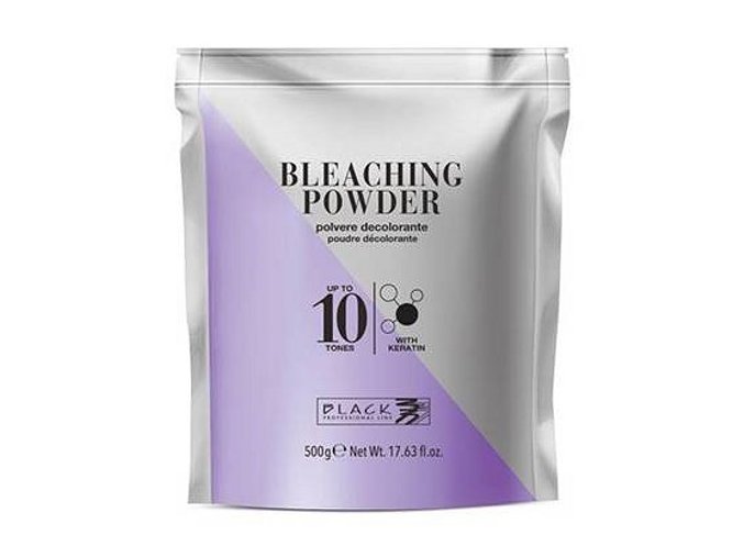 BLACK Professional Bleaching Powder With Keratin - melír zesvětlující o 10 tónů - sáček 500g