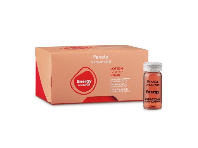 FANOLA Vitamins Energy Energizing Lotion 12x10ml - kúra proti vypadávání vlasů - ampulky