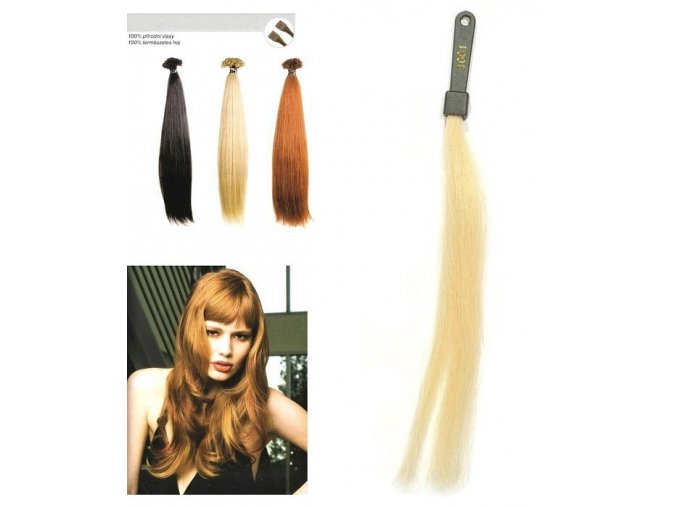 SO.CAP. Rovné vlasy Přírodní odstín 8010XXL 65-70cm - platinová blond 1001