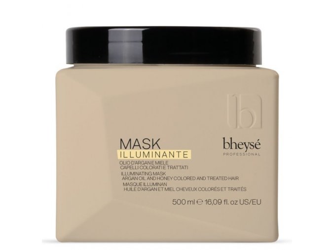 BHEYSÉ Professional Illuminante Mask 500ml - maska s arganem pro barvené vlasy