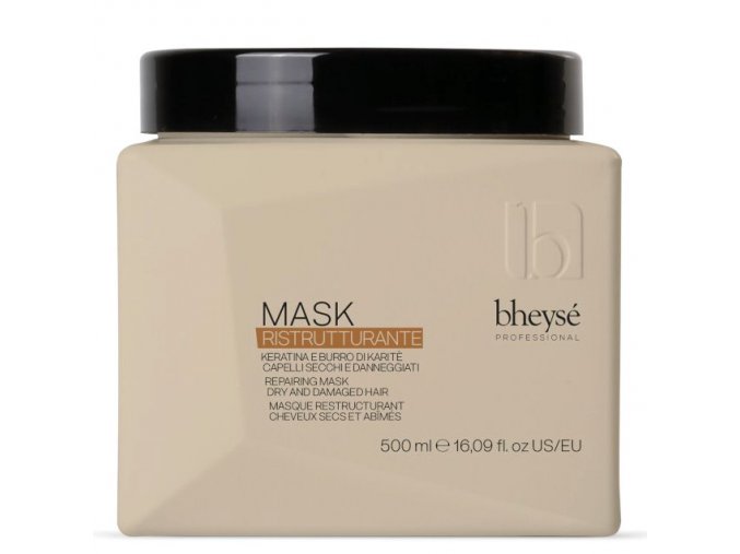 BHEYSÉ Professional Ristrutturante Mask 500ml - regenerační maska na vlasy s keratinem