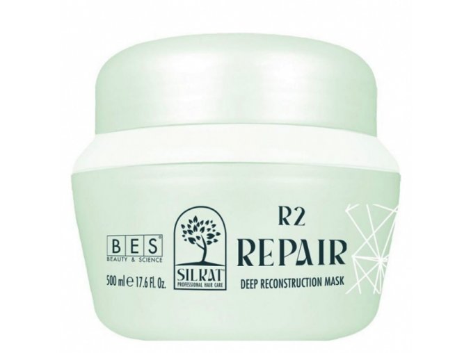 BES Silkat Repair R2 Deep Reconstruction Mask 500ml - Opravná kúra pro zničené vlasy