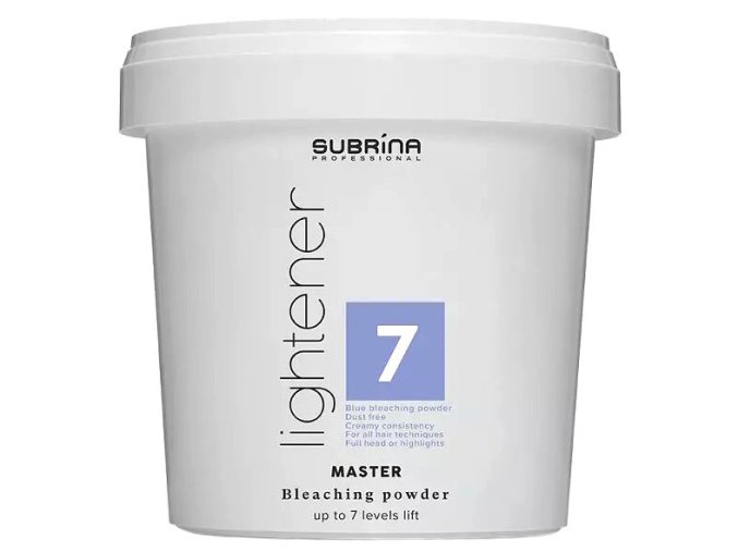 SUBRÍNA Professional Lightener Master 7+ platinový melír na vlasy - dóza 500g