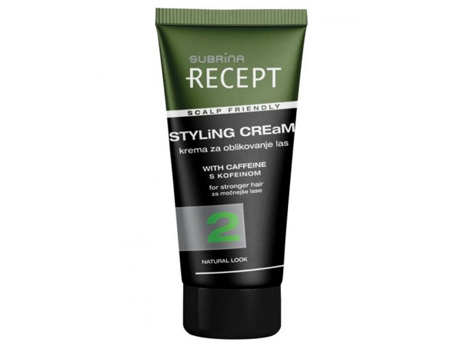 SUBRÍNA Recept Styling Cream 150ml - matující stylingový krém s kofeinem