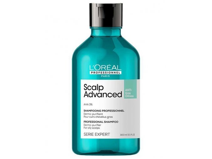 L´ORÉAL Scalp Advanced Anti-Oiliness Dermo-Purifier Shampoo 300ml - šampon na mastné vlasy