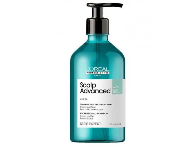 L´ORÉAL Scalp Advanced Anti-Oiliness Dermo-Purifier Shampoo 500ml - šampon na mastné vlasy