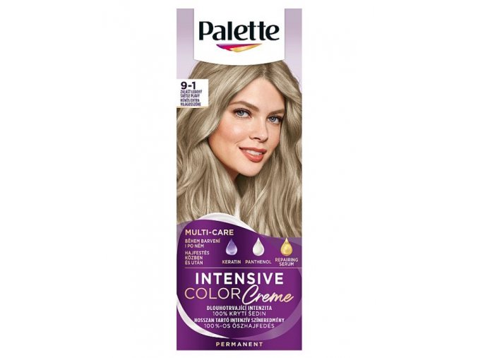SCHWARZKOPF Palette 9-1 Intensive Color Creme - barva na vlasy - Zvlášť ledová světle plavá