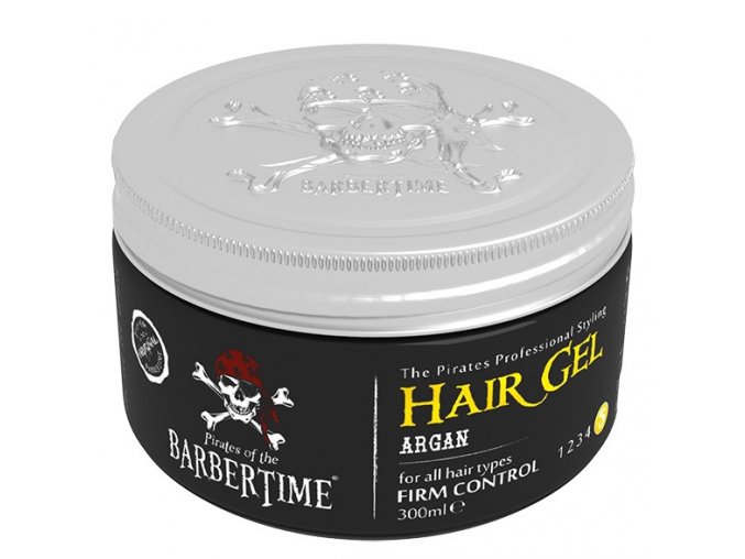 BARBERTIME Hair Gel Argan 300ml - velmi silně tužící stylingový gel s Arganem