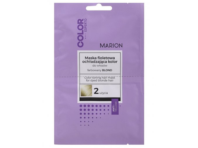MARION Color Esperto Mask 2x20ml - maska pro studenou blond, neutralizuje žlutý odstín