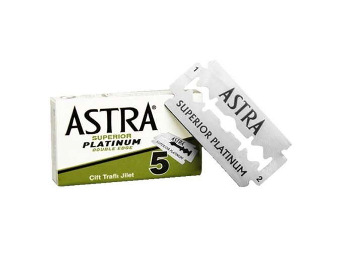 ASTRA Platinum Superior Double Edge - klasické oboustranné žiletky 5ks - 1balení