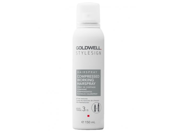 GOLDWELL StyleSign Compressed Working Hairspray 150ml - středně tužící lak proti krepatění