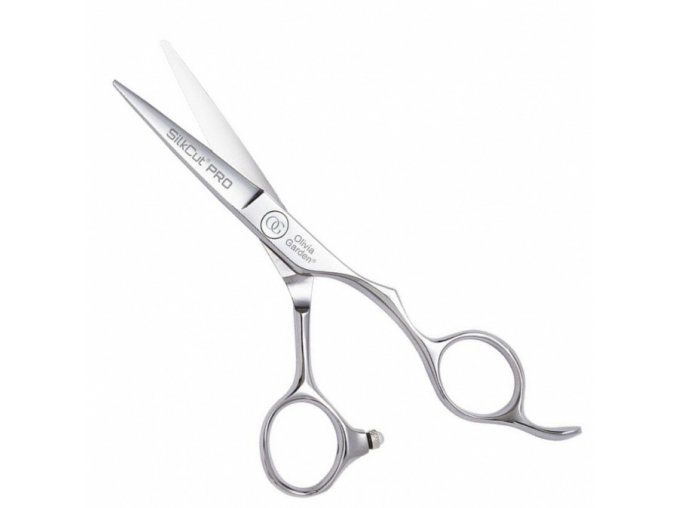 OLIVIA GARDEN SilkCut PRO Shear 5´ Silver - kadeřnické nůžky pro praváky
