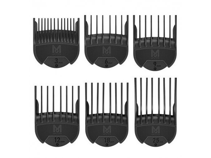 WAHL 1802-1210 Přídavné hřebeny 3, 6, 9, 12, 18 a 25mm pro strojky Genio a ChromStyle