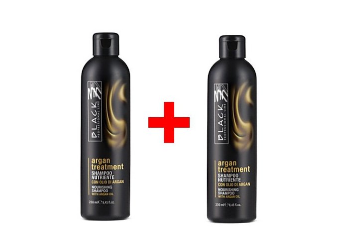BLACK Argan Treatment Shampoo AKCE 2x 250ml - arganový regenerační šampon