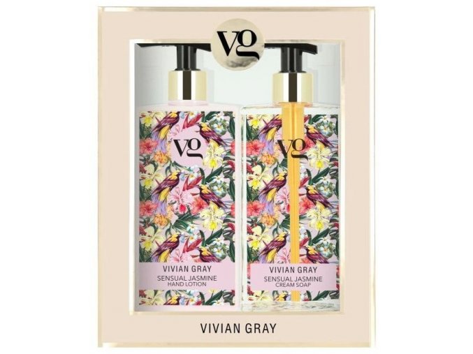 VIVIAN GRAY SENSUAL JASMINE Cream Soap + Hand Lotion 2x350ml - tekuté mýdlo a mléko na ruce