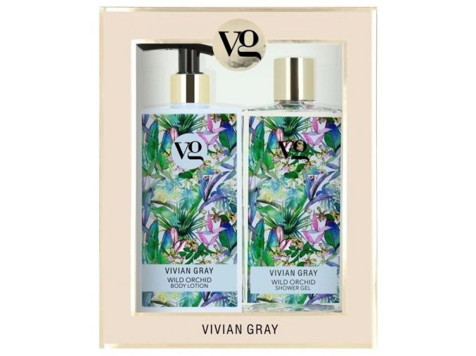 VIVIAN GRAY WILD ORCHID Shower Gel + Body Lotion 2x350ml - sprchový gel a tělové mléko