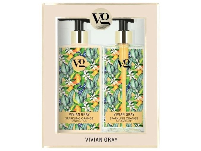 VIVIAN GRAY SPARKLING ORANGE Cream Soap + Hand Lotion 2x350ml - tekuté mýdlo a mléko na ruce