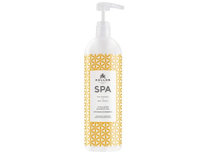 KALLOS SPA Orange Oil Vitalizing Shower Gel 500ml - sprchový gel s olejem z pomeranče
