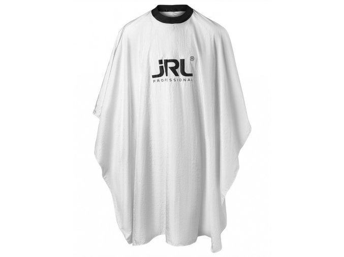 JRL Professional Premium Styling Cape White - profesionální barber pláštěnka - bílá s logem JRL