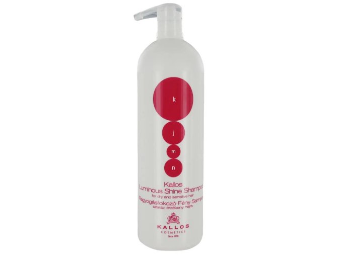 KALLOS KJMN Luminous Shine Shampoo 1000ml - šampon pro suché a citlivé vlasy
