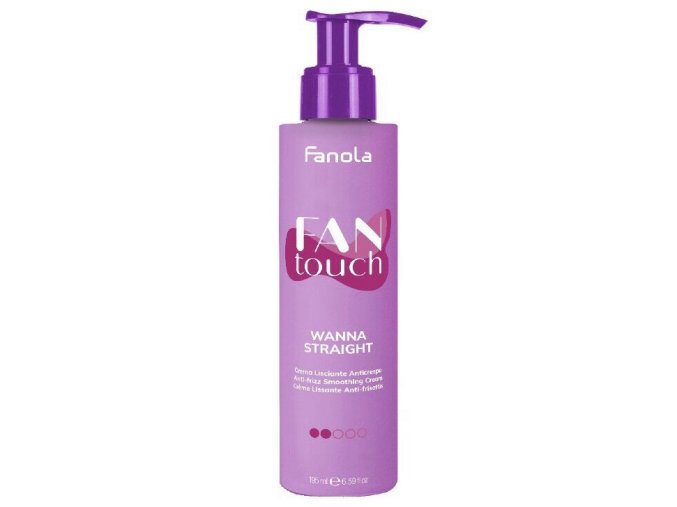 FANOLA Fan Touch Wanna Straight 195ml - vyhlazující krém proti krepatění vlasů