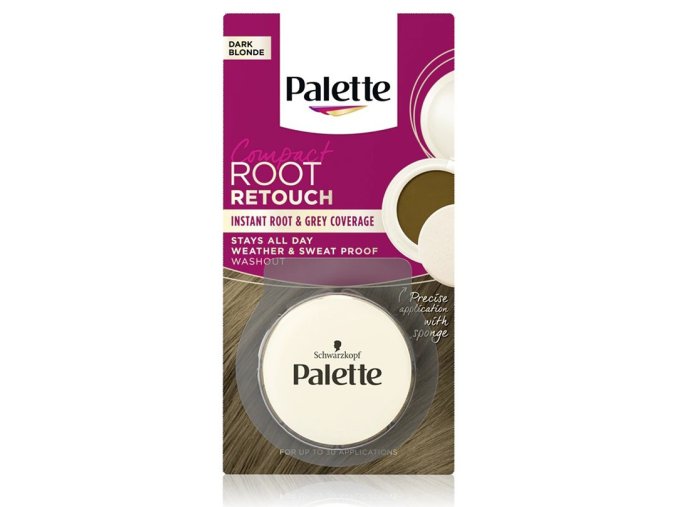 SCHWARZKOPF Palette Root Retouch Dark Blond 3g - barevný pudr na zakrytí šedin - tmavý blond