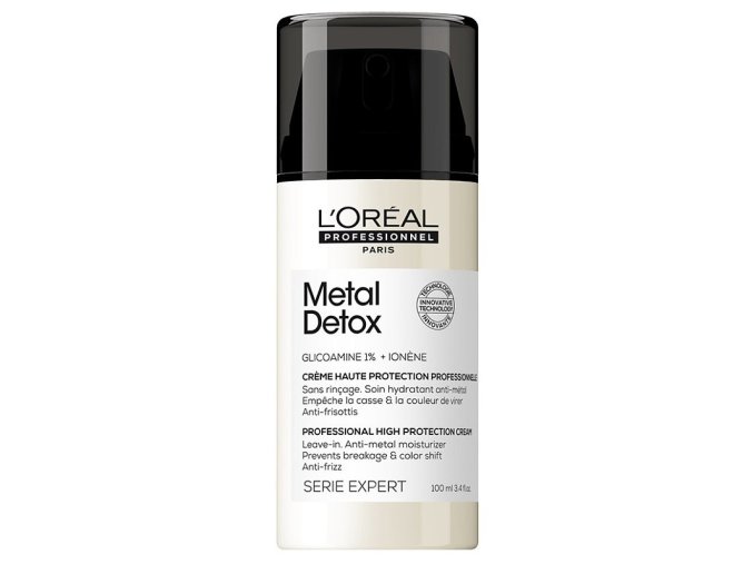 LOREAL Serie Expert Metal Detox High Protection Cream 100ml - ochranný krém pro barvené a poškozené vlasy