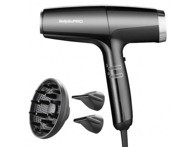 BABYLISS PRO 8550BE FALCO Silver 2000W - profesionální ionic fén s digitálním motorem